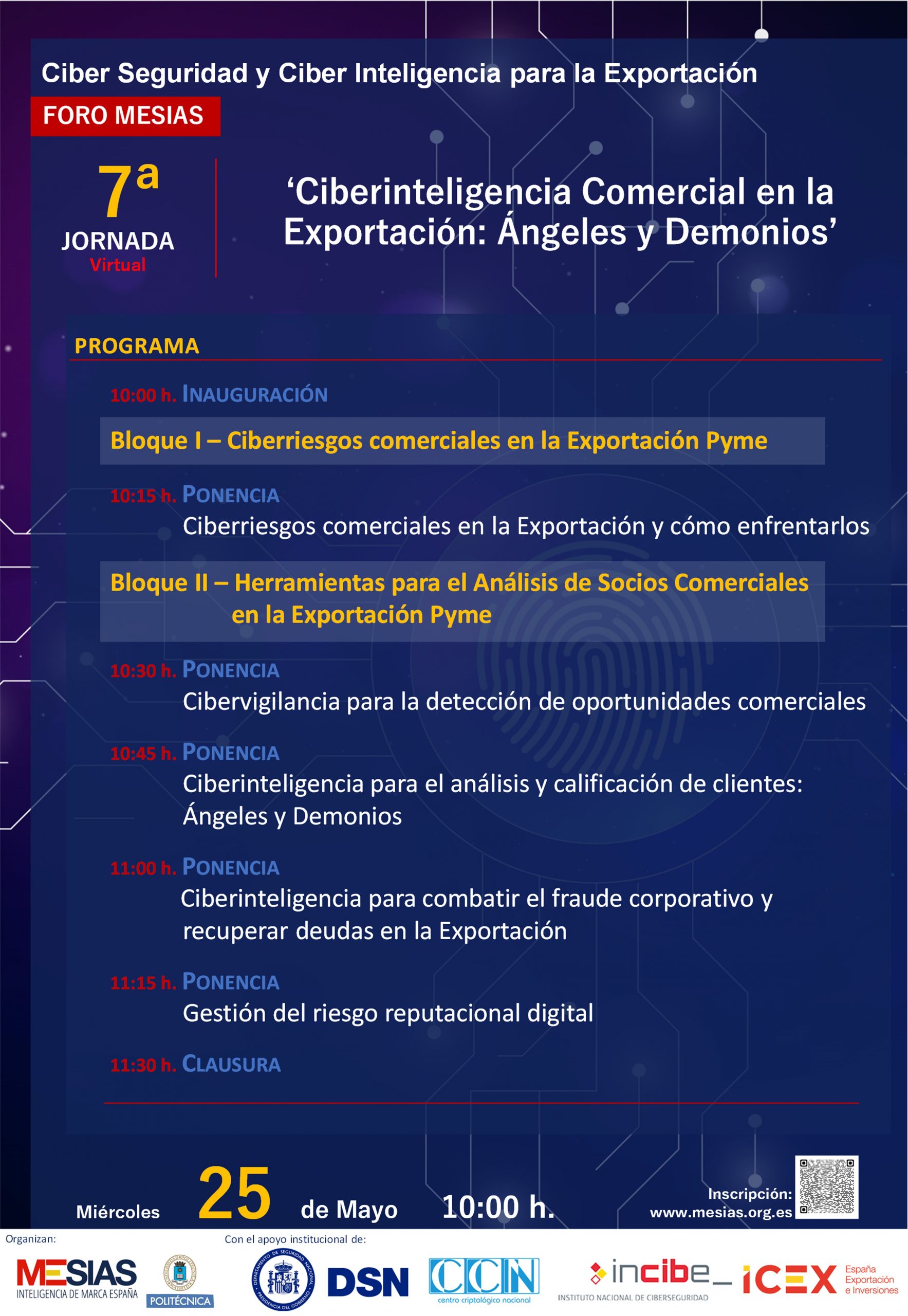 Ciberinteligencia Comercial en la Exportacion PROGRAMA 7a Jornada FORO MESIAS scaled1